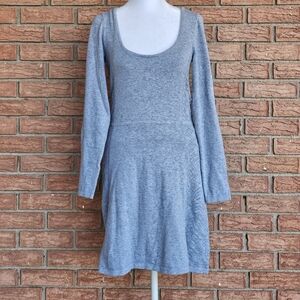 Victoria Secret Gray Pointelle Sweater Dress Size S